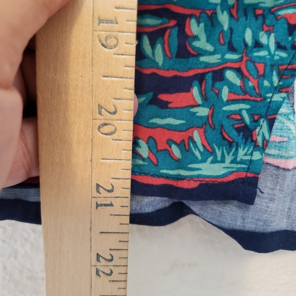 Reyn Spooner Tahiti by the Sea Swing Tank Top Dress Blues Tropical Palm M NEW - Picture 13 of 15